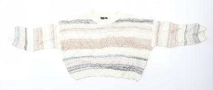 Womens UK Size M New Look Multicoloured Pullover Jumper