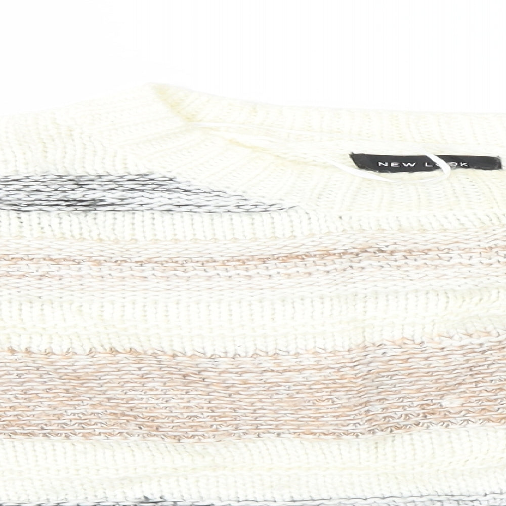 Womens UK Size M New Look Multicoloured Pullover Jumper