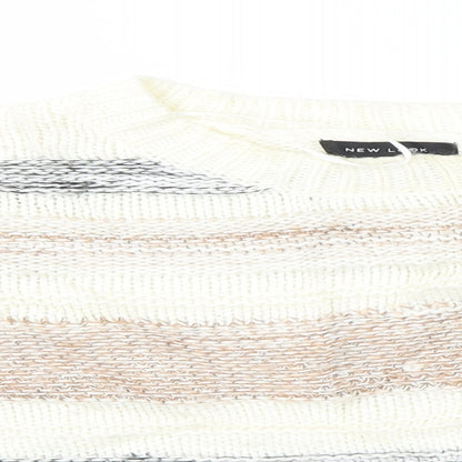 Womens UK Size M New Look Multicoloured Pullover Jumper