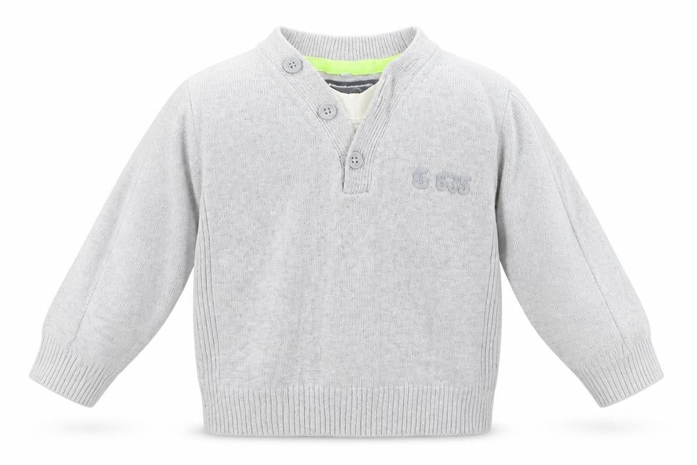 M&S Boys Grey   Pullover Jumper Size 6-9 Months
