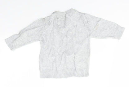 M&S Boys Grey   Pullover Jumper Size 6-9 Months