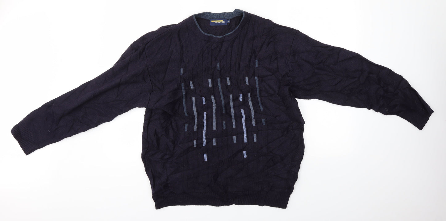WOODVILLE Mens Multicoloured   Pullover Jumper Size L