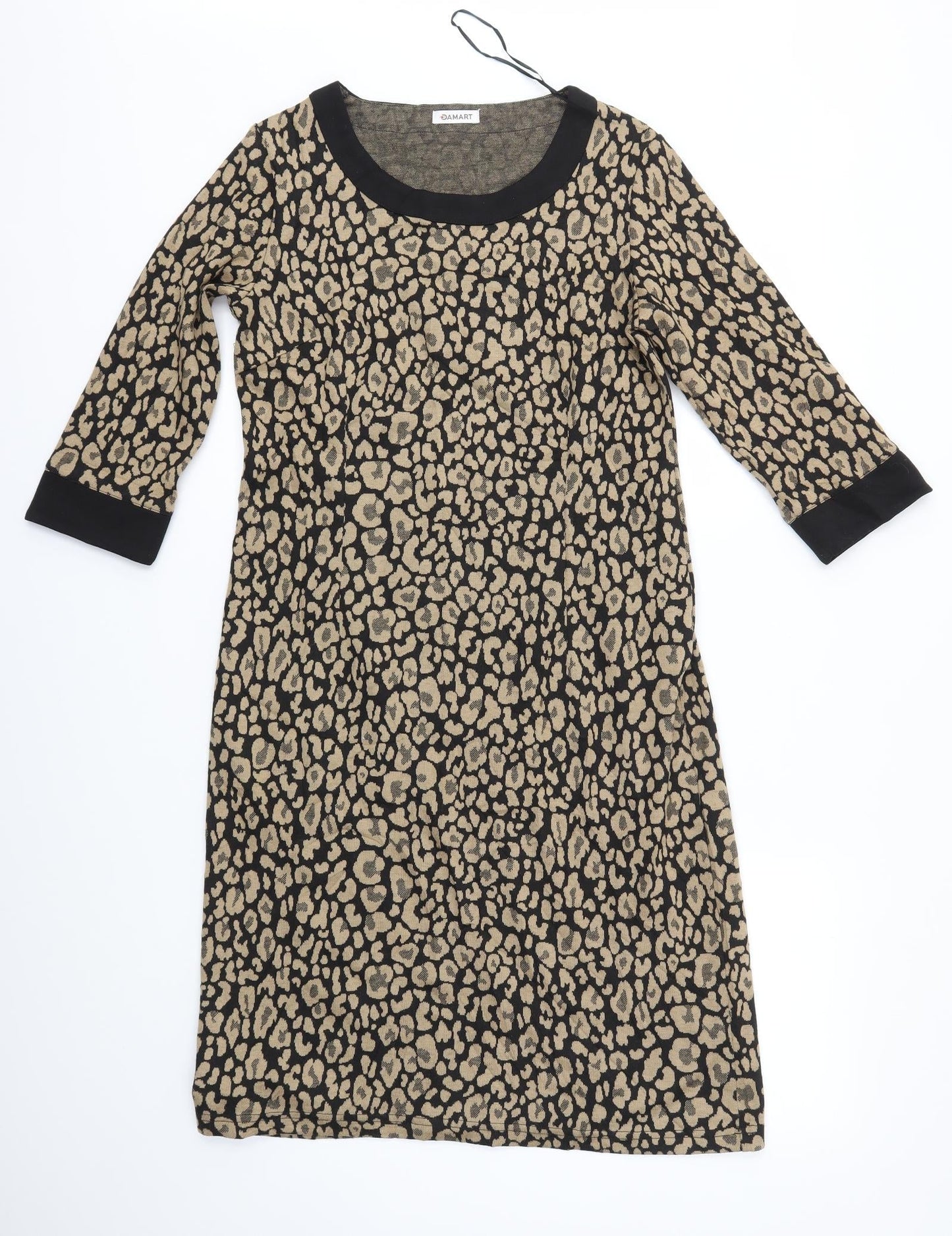 Damart Womens Multicoloured Animal Print  A-Line  Size 12