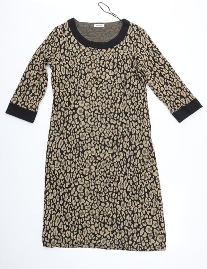 Damart Womens Multicoloured Animal Print  A-Line  Size 12