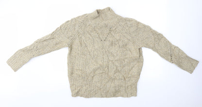 Womens UK Size S Per Una Brown Pullover Jumper