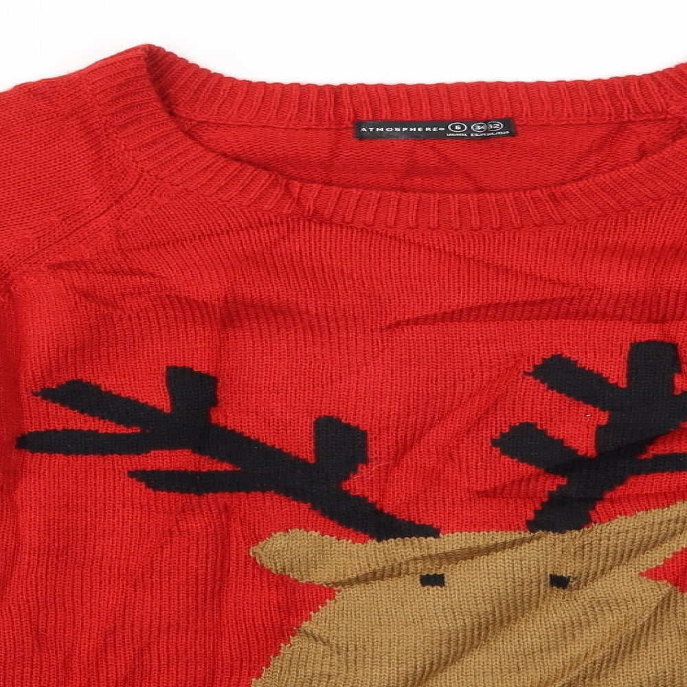 Womens UK Size 6 Atmosphere Multicoloured Pullover Jumper
