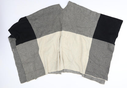 Womens UK Size One Size Preworn Beige Cape Jumper