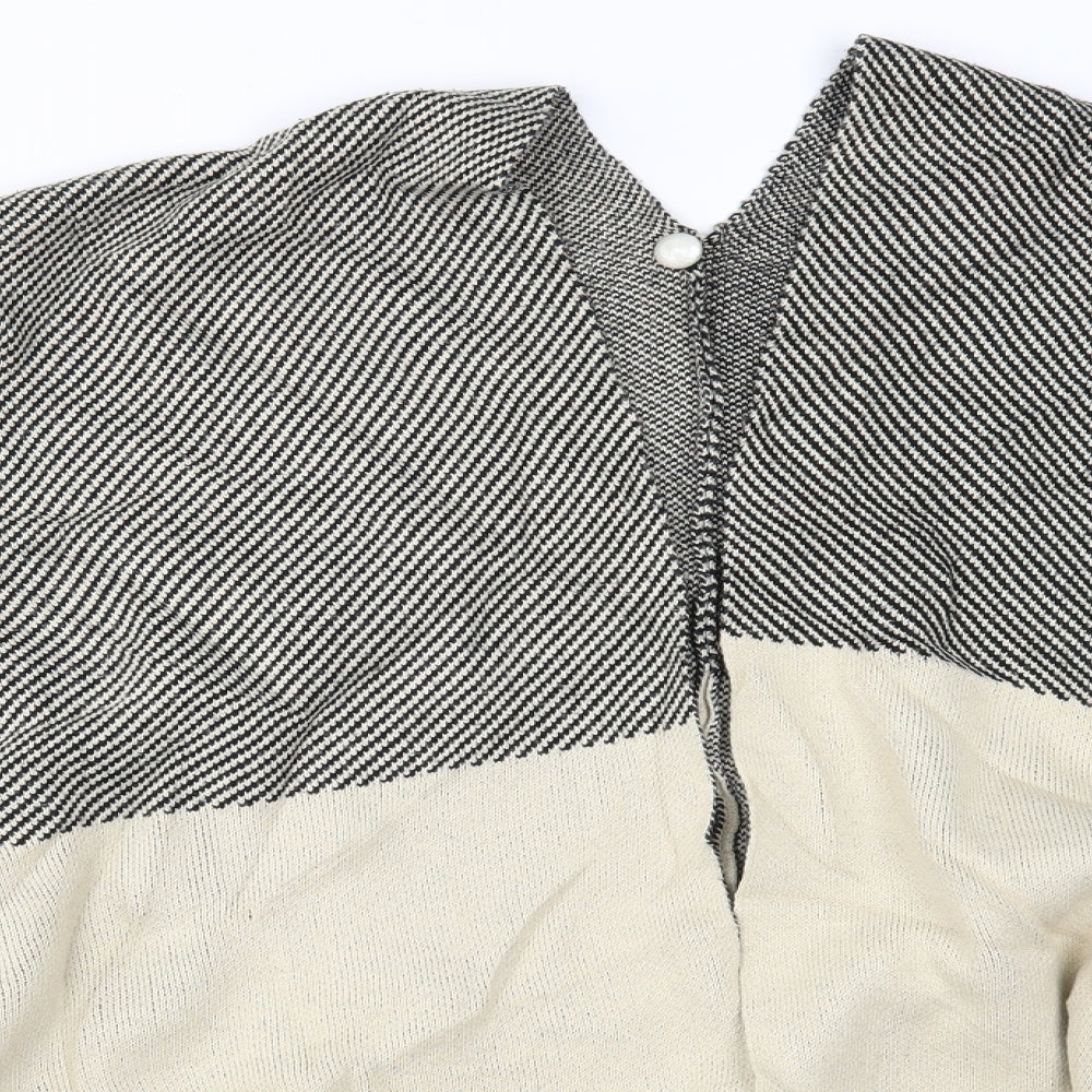 Womens UK Size One Size Preworn Beige Cape Jumper