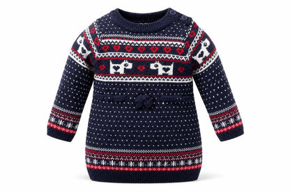NEXT Baby Blue Fair Isle  Pullover Jumper Size 3-6 Months