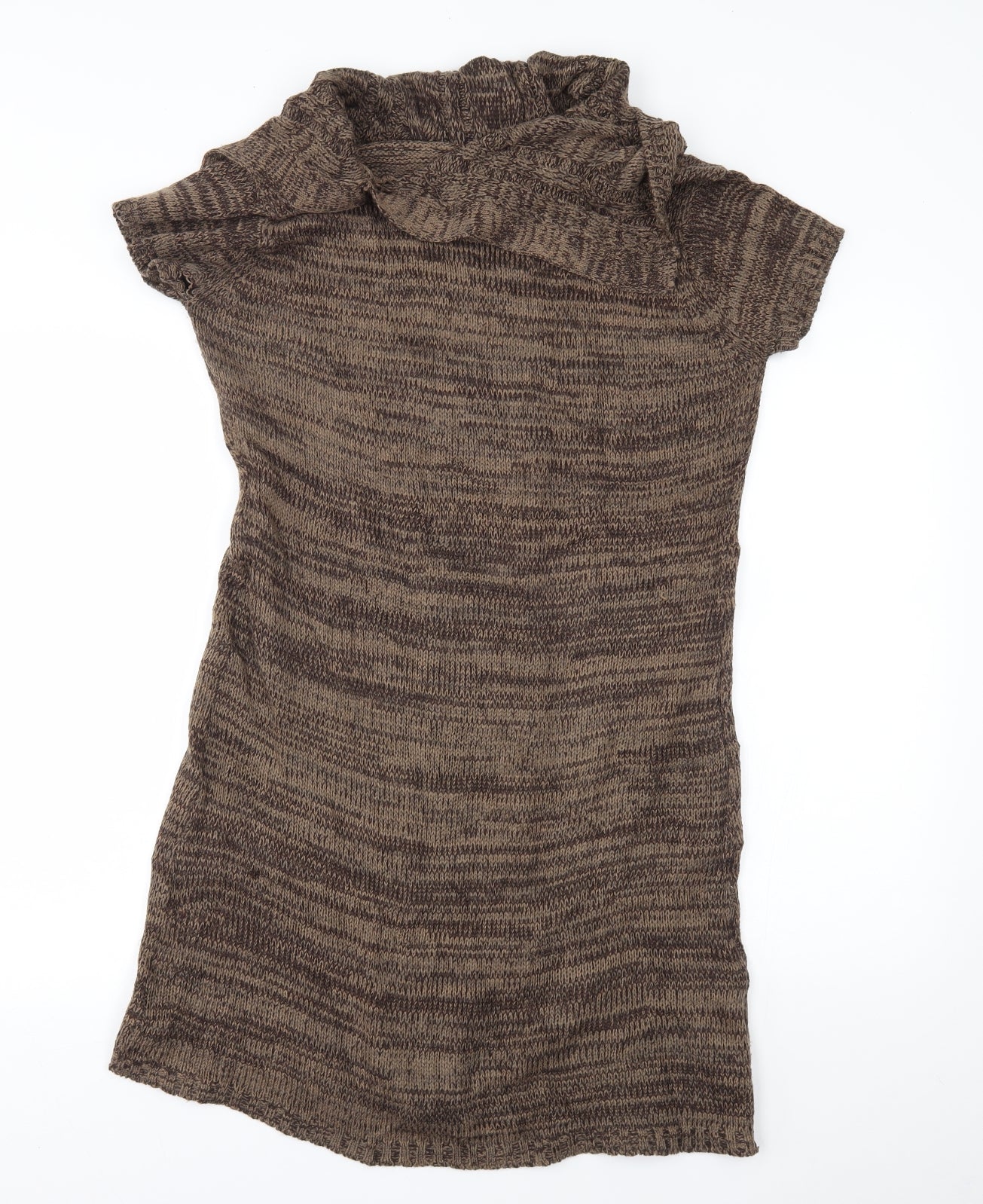 Flam Womens Brown   Jumper Dress  Size S