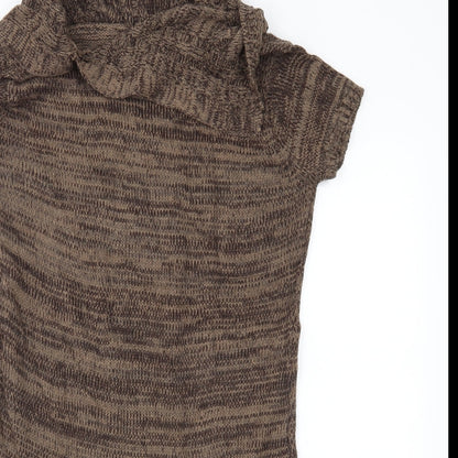 Flam Womens Brown   Jumper Dress  Size S