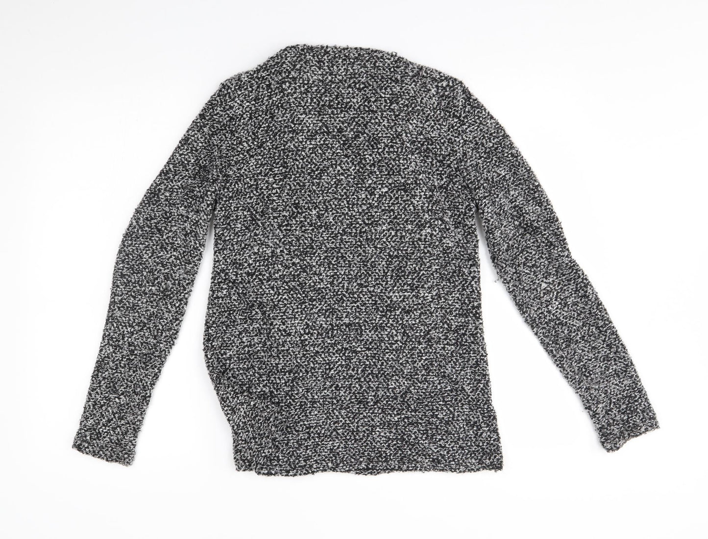 Womens UK Size 10 Dorothy Perkins Grey Wrap Jumper