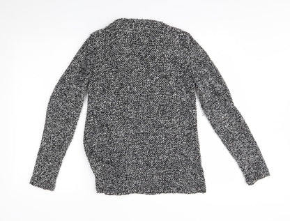 Womens UK Size 10 Dorothy Perkins Grey Wrap Jumper