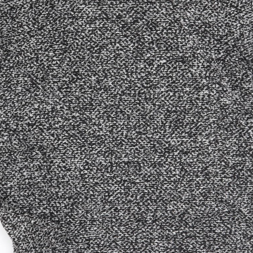 Womens UK Size 10 Dorothy Perkins Grey Wrap Jumper
