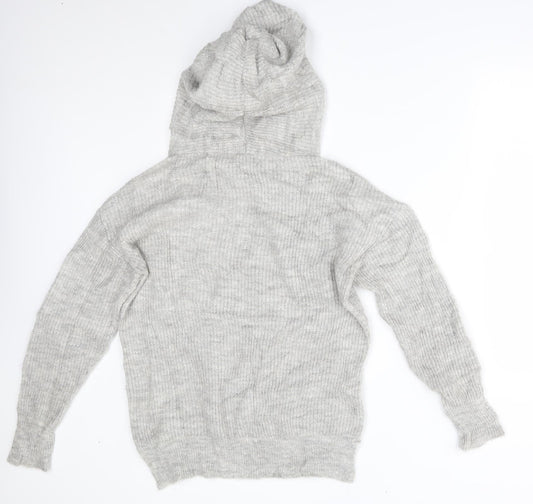 Womens UK Size S NEXT Grey Pullover Hoodie