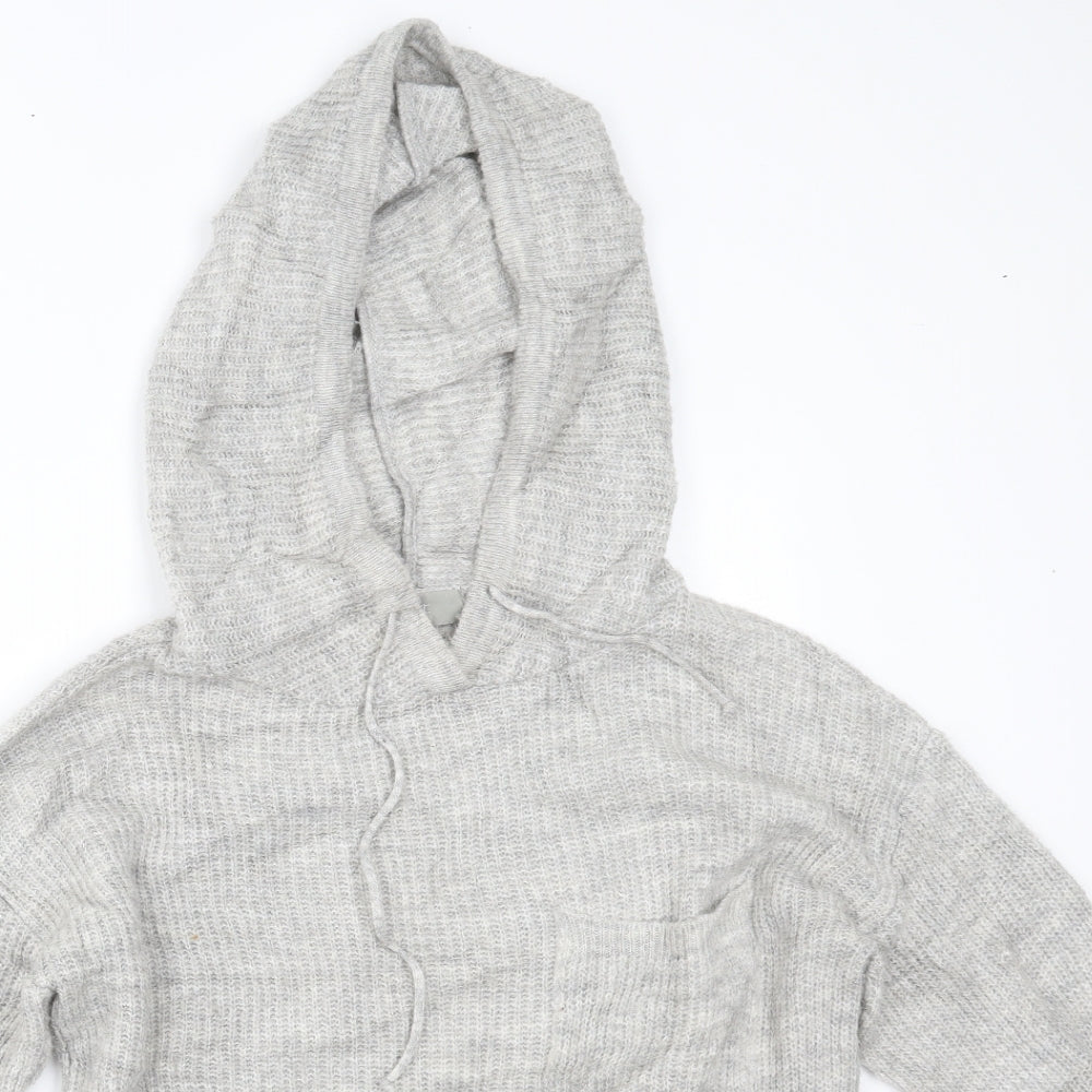 Womens UK Size S NEXT Grey Pullover Hoodie