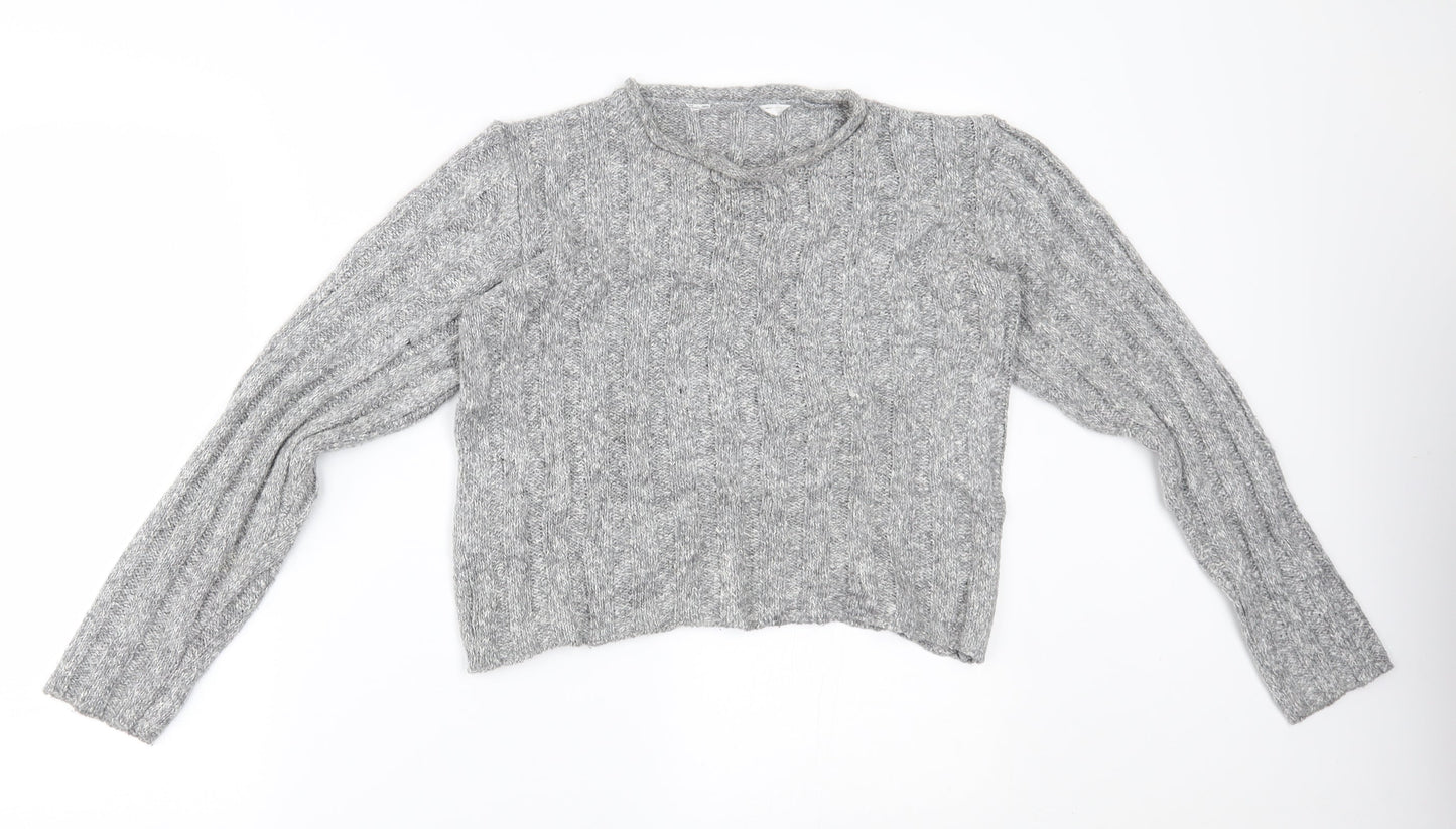 Womens UK Size 14 m&S Grey Pullover Jumper