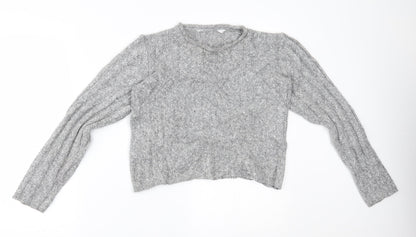 Womens UK Size 14 m&S Grey Pullover Jumper