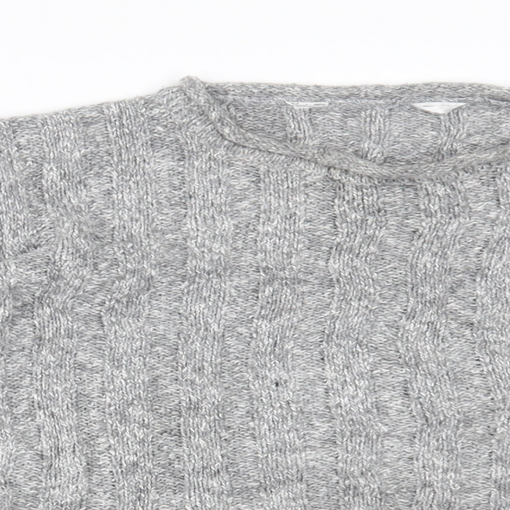 Womens UK Size 14 m&S Grey Pullover Jumper