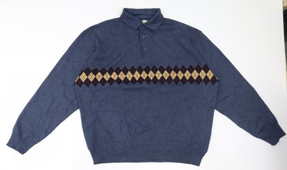 EWM Mens Blue   Pullover Jumper Size L