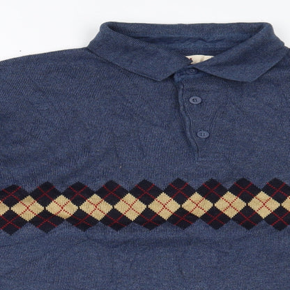 EWM Mens Blue   Pullover Jumper Size L