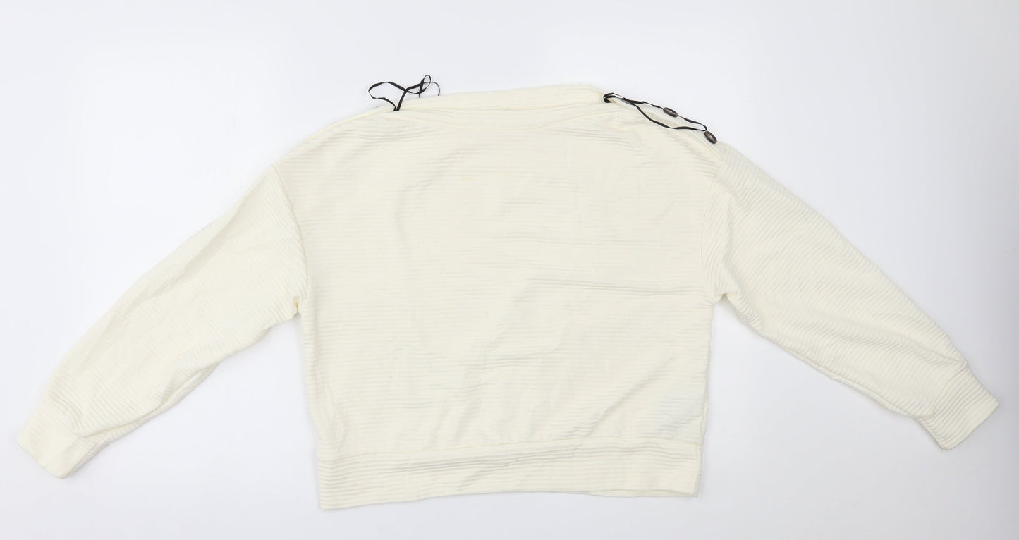 Womens UK Size S H&M Ivory Pullover Jumper