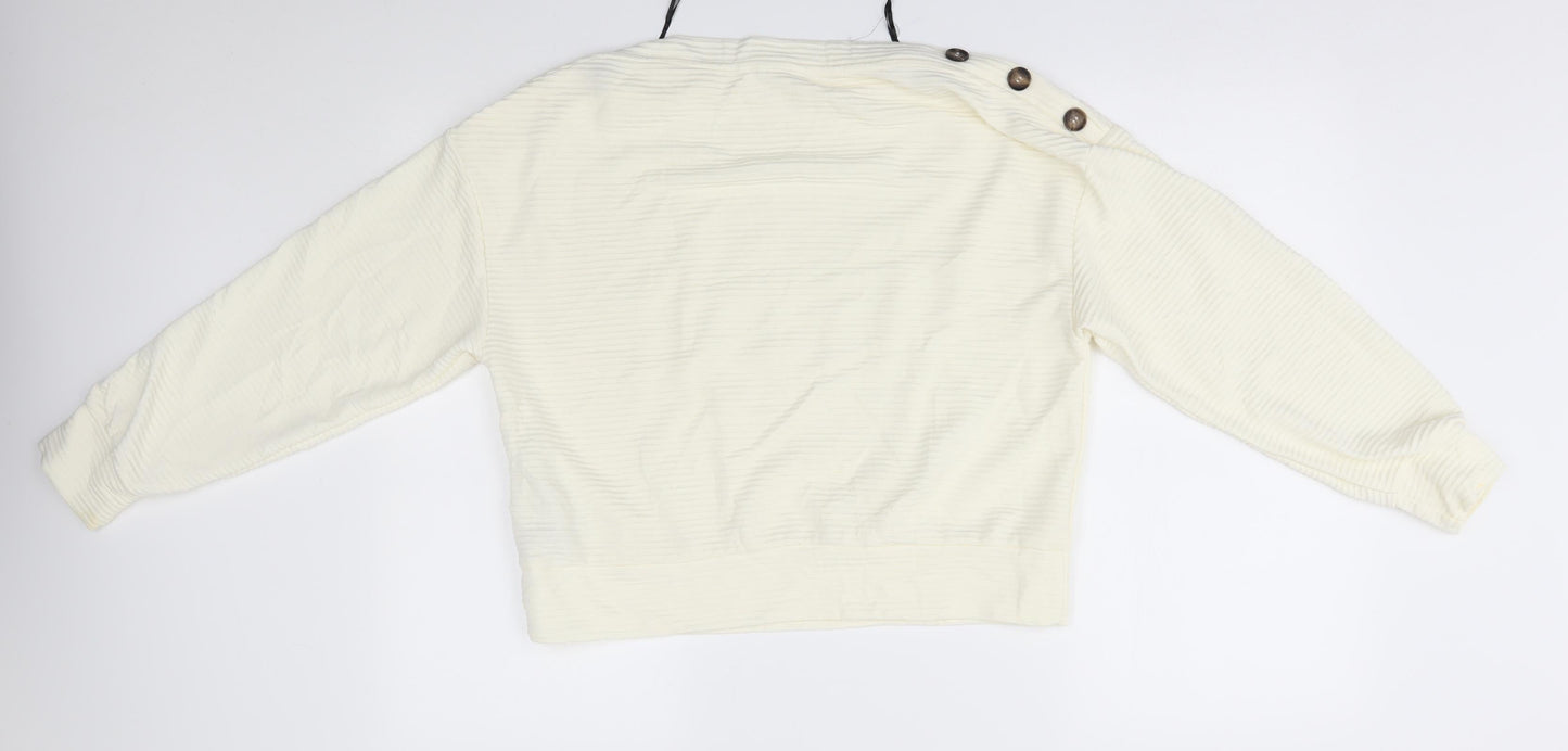 Womens UK Size S H&M Ivory Pullover Jumper