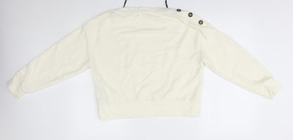 Womens UK Size S H&M Ivory Pullover Jumper