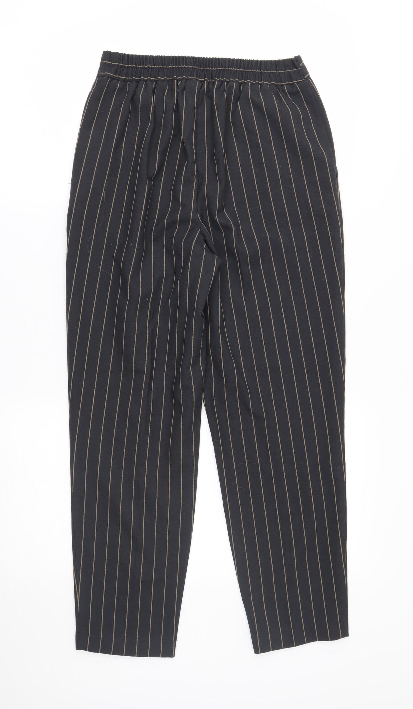 Primark Womens Grey Striped  Trousers  Size 6 L20 in