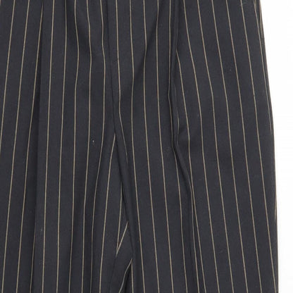 Primark Womens Grey Striped  Trousers  Size 6 L20 in