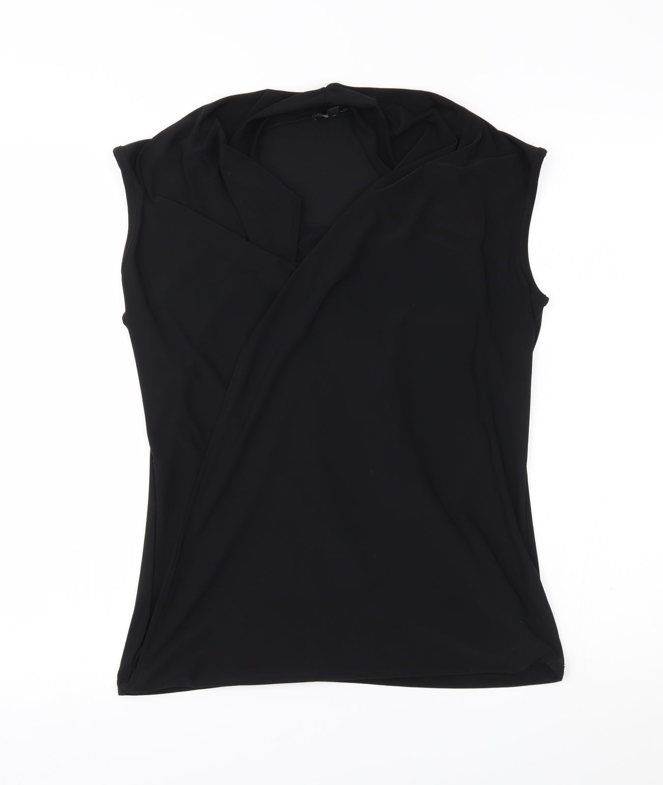 Womens UK Size L For Cynthia Black Wrap Tank