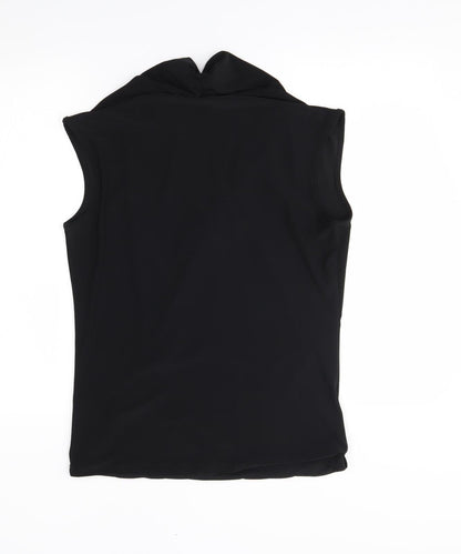Womens UK Size L For Cynthia Black Wrap Tank