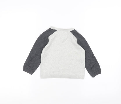 Marks and Spencer Baby White   Pullover Jumper Size 12-18 Months