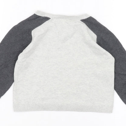 Marks and Spencer Baby White   Pullover Jumper Size 12-18 Months