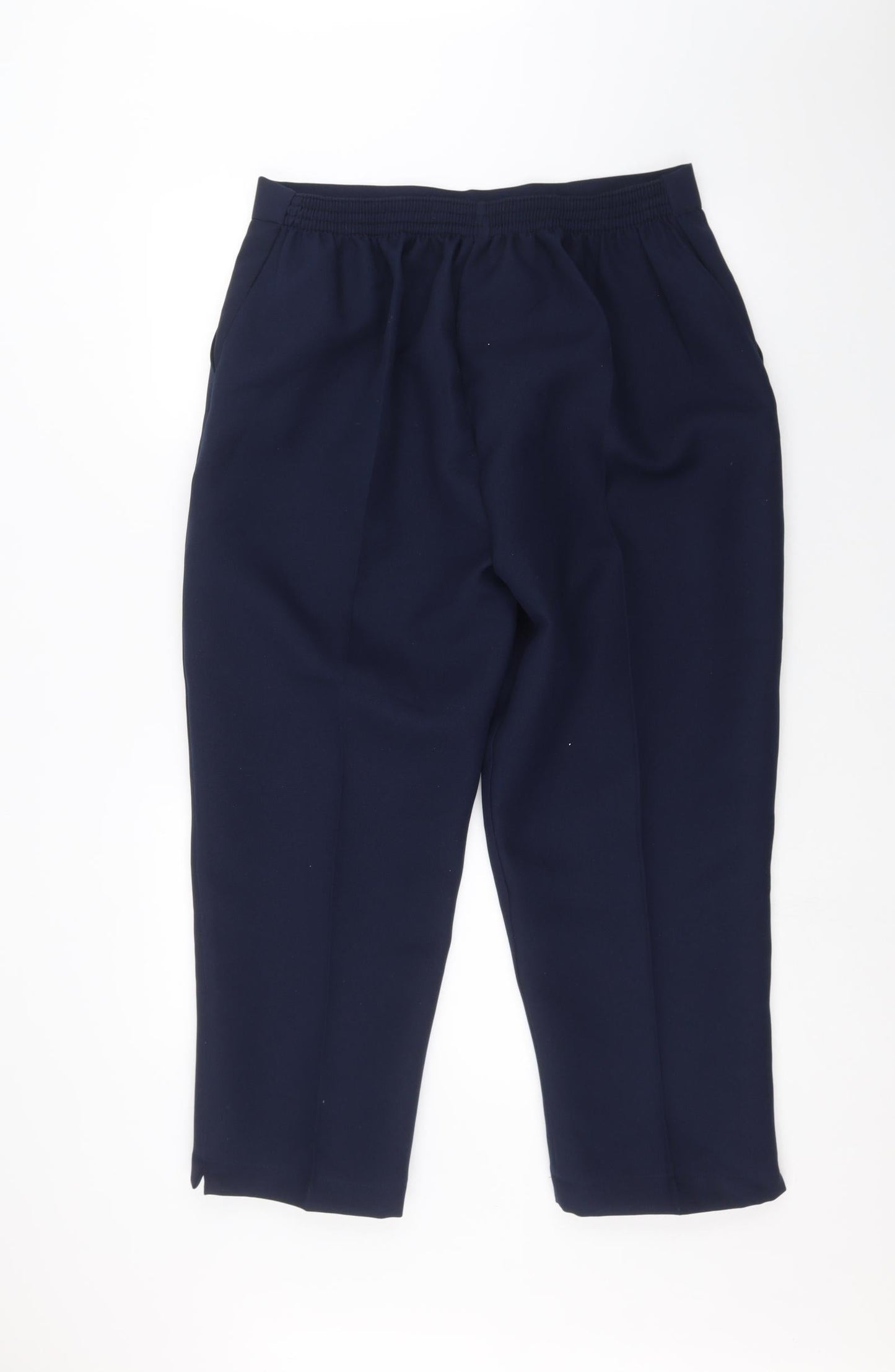 Womens UK Size 20 Preworn Regular Fit  Blue Trousers