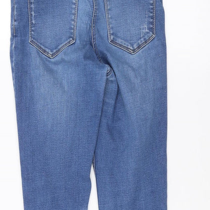 Matalan Womens Blue  Denim Skinny Jeans Size 8 L27 in