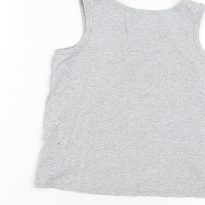 Marks and Spencer Boys Grey   Basic Tank Size 9-10 Years