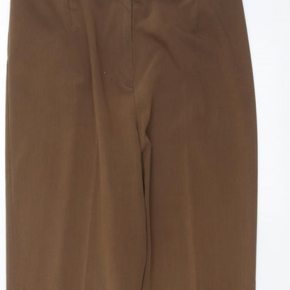 Womens UK Size 18 Punt Roma Regular Fit  Brown Trousers