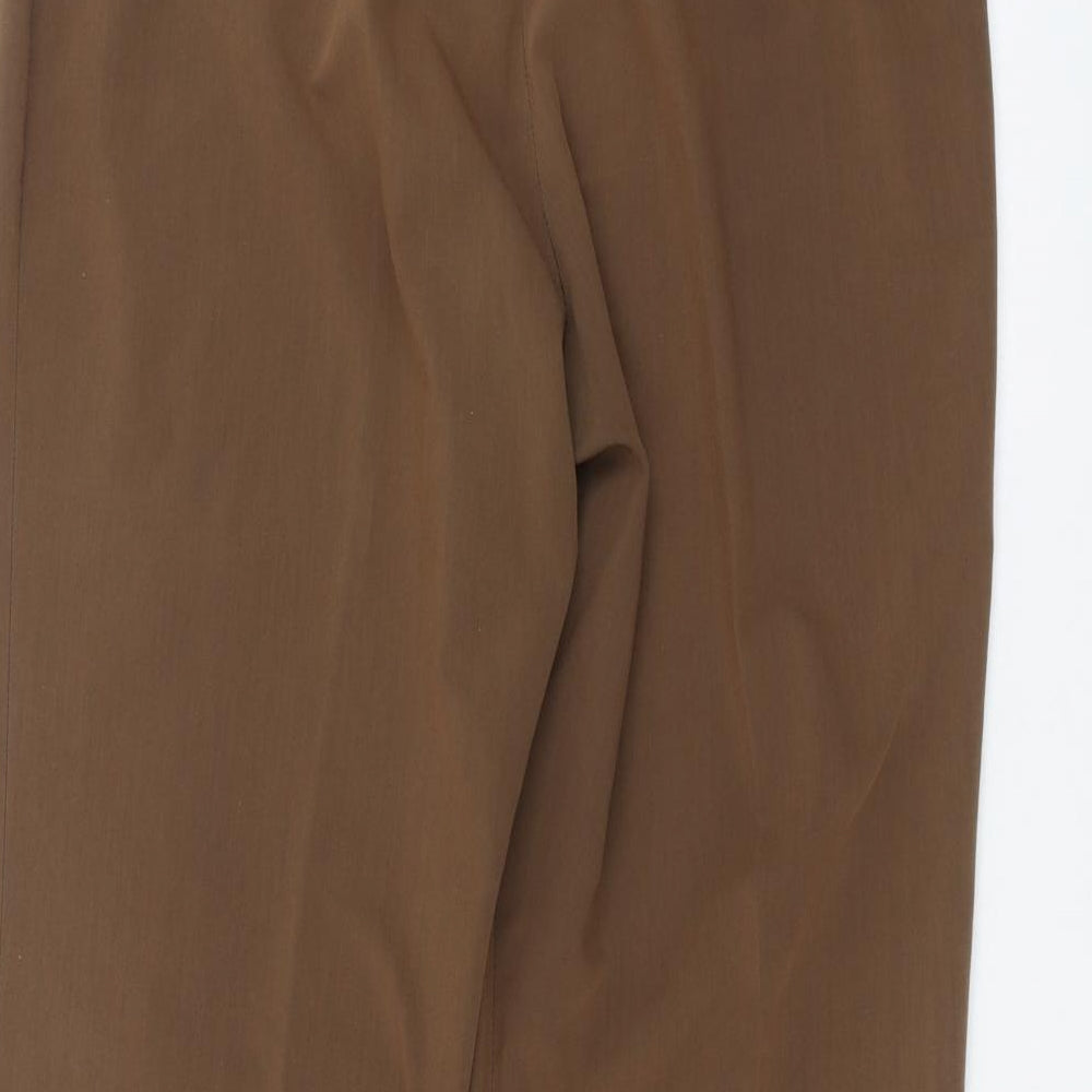 Womens UK Size 18 Punt Roma Regular Fit  Brown Trousers