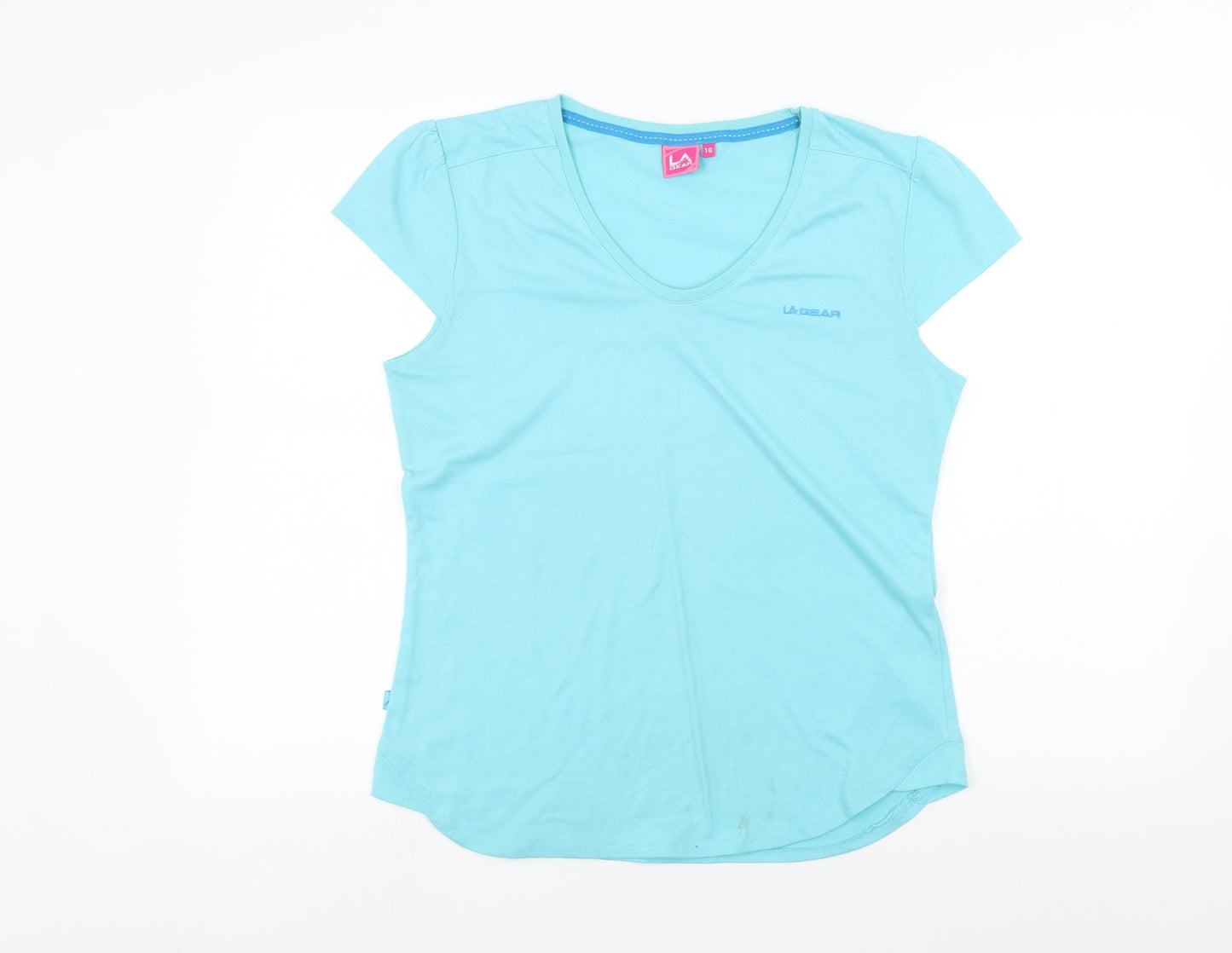 LA Gear Womens Blue   Basic T-Shirt Size 16