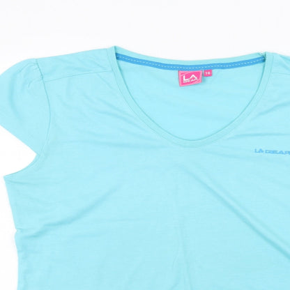 LA Gear Womens Blue   Basic T-Shirt Size 16