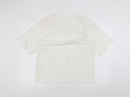 Womens UK Size One Size Instyle White Basic T-Shirt