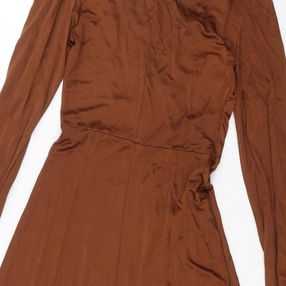 Marks and Spencer Womens Brown   A-Line  Size 10