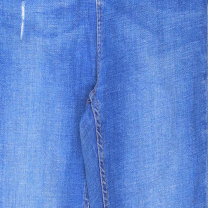 Denim & Co. Womens Blue  Denim Skinny Jeans Size 12 L27 in