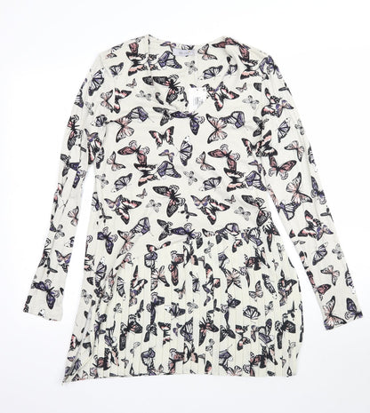 Womens UK Size 8 Per Una Grey Basic Blouse