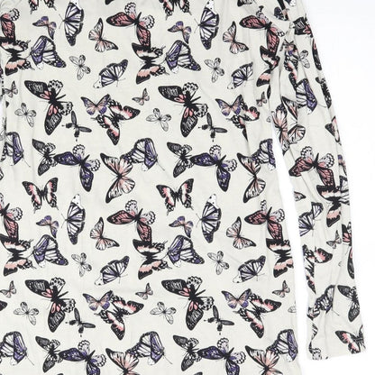 Womens UK Size 8 Per Una Grey Basic Blouse