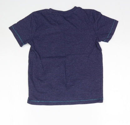 BHS Boys Blue   Basic T-Shirt Size 5-6 Years