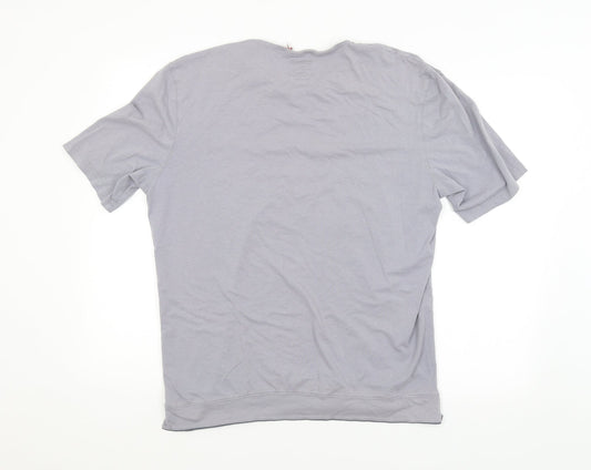 Bridgeport Mens Grey   Basic T-Shirt Size XL