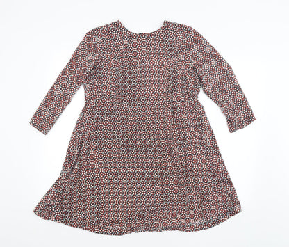 H&M Womens Multicoloured Argyle/Diamond  A-Line  Size 14