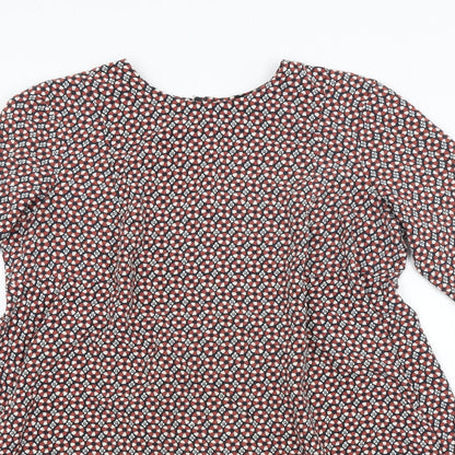 H&M Womens Multicoloured Argyle/Diamond  A-Line  Size 14